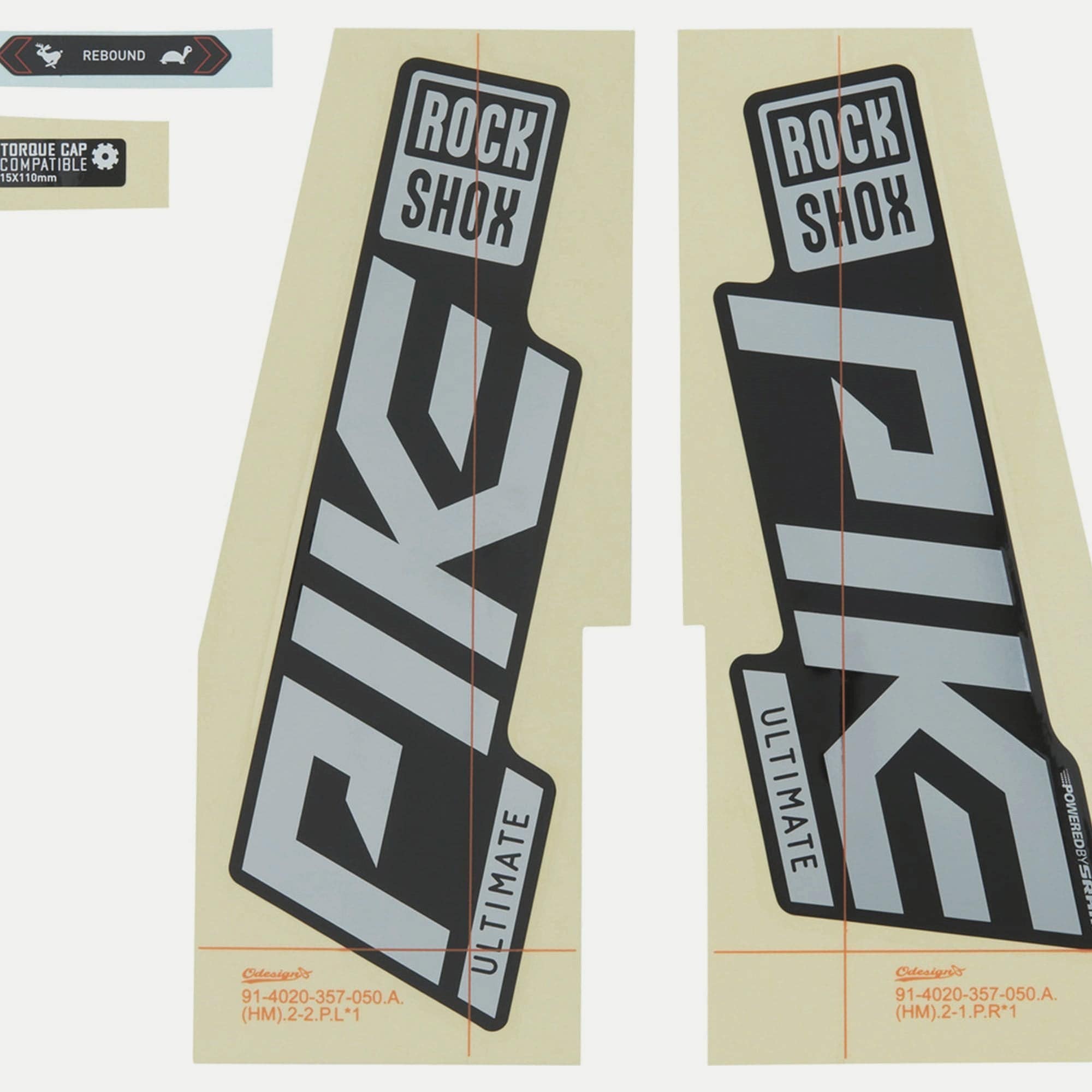 Sram Fork Decal Kit Pike Ultimate 27/29 (2021) Spares & Accesories