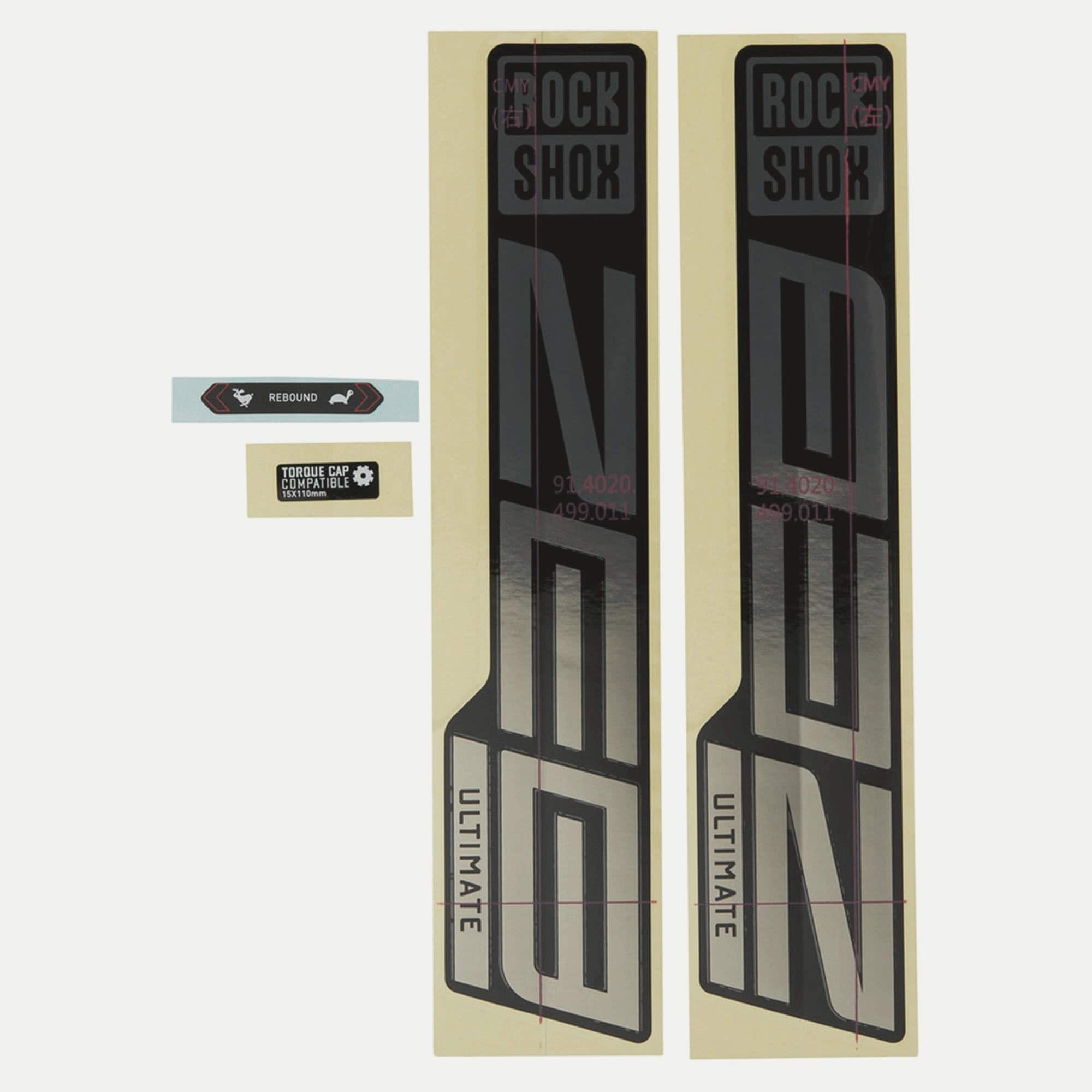 Sram Fork Decal Kit Zeb Ultimate 27/29 (2021) Spares & Accesories