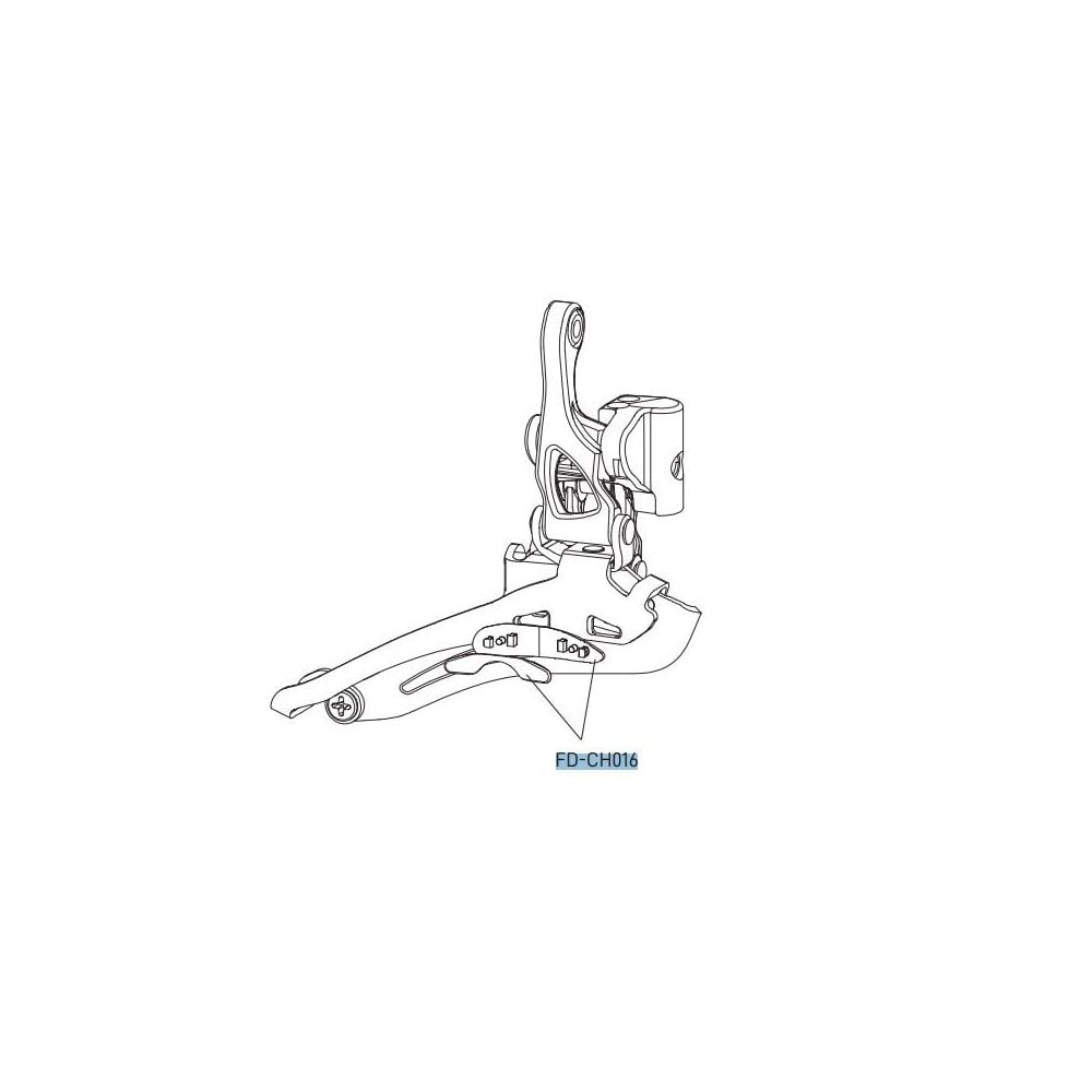 Campagnolo front derailleur cage insert for triple gear mech, spare component for bicycle drivetrain maintenance.