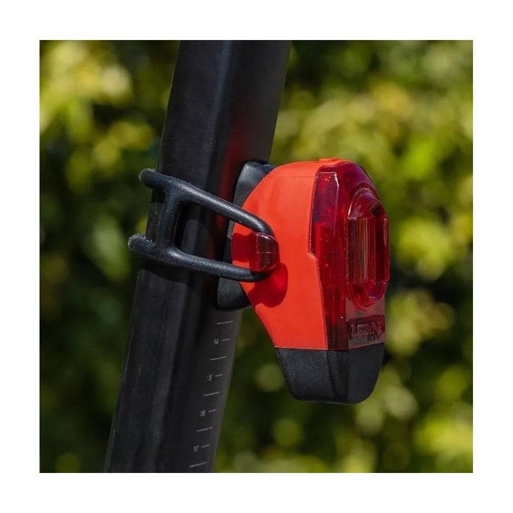 Lezyne D-Shape seatpost adapter for secure bike light and accessory mounting on bicycle seatposts