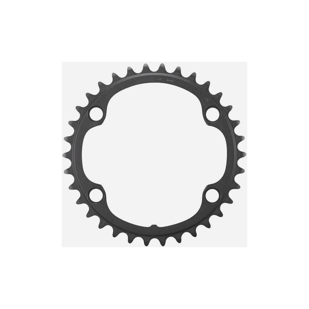 Shimano Ultegra FC-R8100 12-speed 34-tooth inner chainring for 50/34T cranksets, component bike part with black finish.