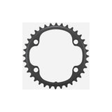 Shimano Ultegra FC-R8100 36T-NH inner chainring for 12-speed 52/36T crankset, close-up of black bike component.