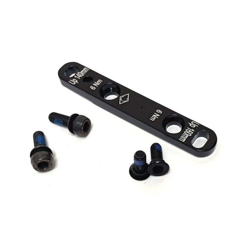 Campagnolo front disc mount adapter for 140-160mm rotors with bolts, compatible with 13x wheelsets, bike components accessory