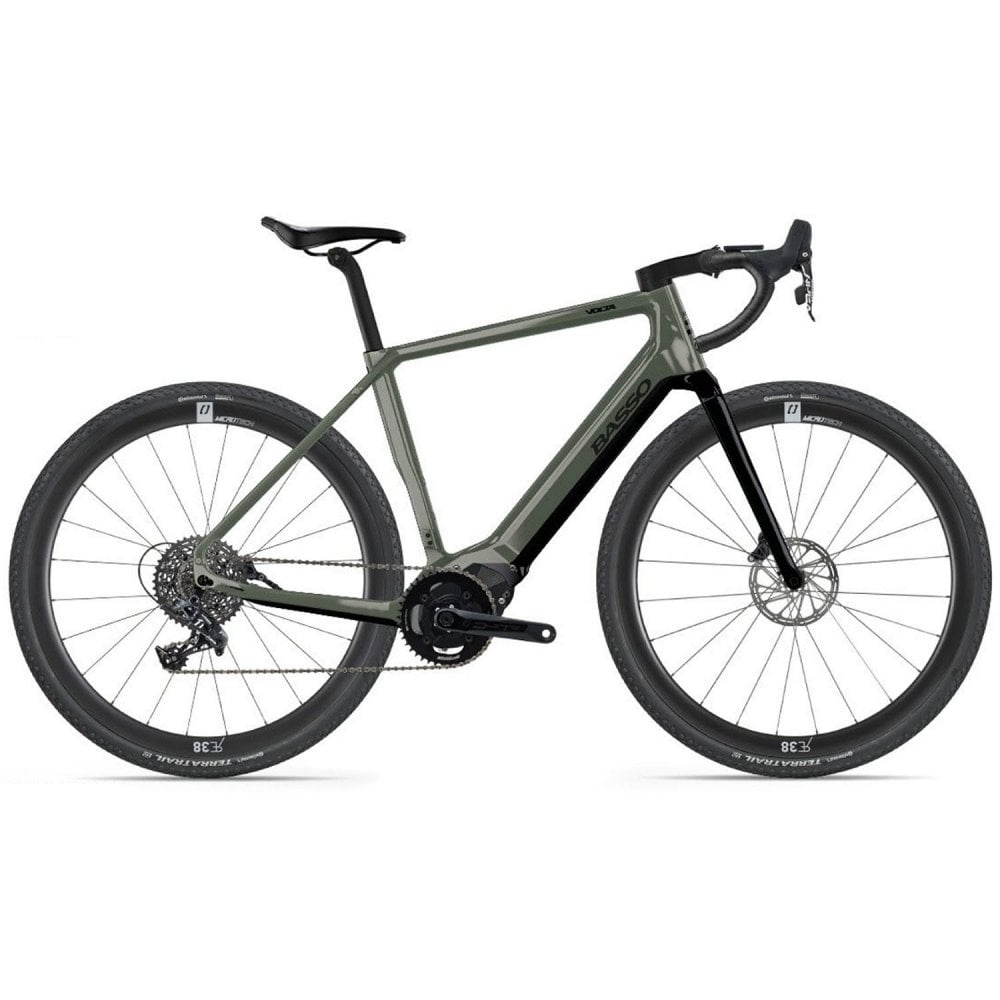 Basso Volta Gravel Apex 1x11 Military Green E-Bike Gravel Bike