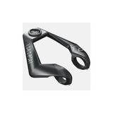 PRO Compact Carbon Clip-On Handlebar Extension with bike computer mounts on 31.8mm bars for road bike components.