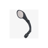M Part adjustable left-hand handlebar clamp mirror for flat bars, bike accessories, with a sleek design and secure mounting.