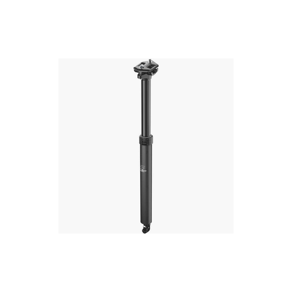 PRO LT 150mm internal dropper seatpost for mountain bikes with cable routing, showcasing sleek design and cable entry points.