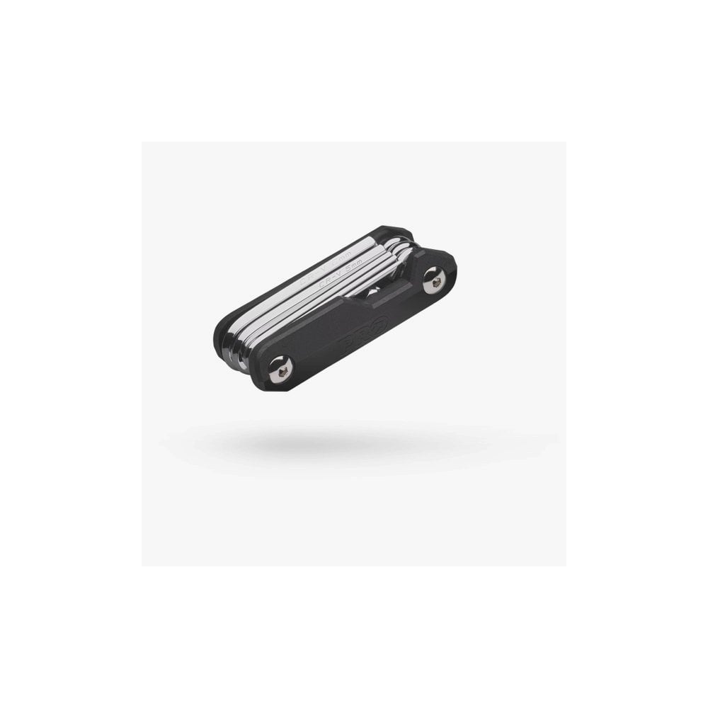 PRO Mini Workshop Multi-Tool with 10 functions, hardened steel tools, and resin case for versatile workshop tasks.