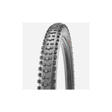 Maxxis Dissector tubeless-ready mountain bike tire with aggressive tread for trail riding and cornering control.