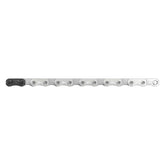 SRAM GX Eagle 12-speed silver chain with 126 links and PowerLock for mountain bike components.
