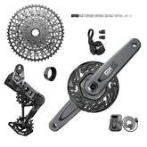 Sram Gx T-Type Eagle E-MTB 104Bcd Transmission Axs Groupset (Rd W/Battery/Charger/Cord Ec Pod Cr 104Bcd T-Type Clip-On Guard Cn 126L Cs Xs-1275) €“ Cranks Not Included: MTB Groupset