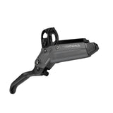 SRAM aluminum MTB brake lever with stainless hardware and tool-free reach adjustment, designed for mountain bike components.