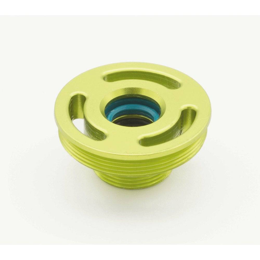 DVO Damper End Cap for Sapphire D1 Shock, replacement component for shock maintenance and repair.