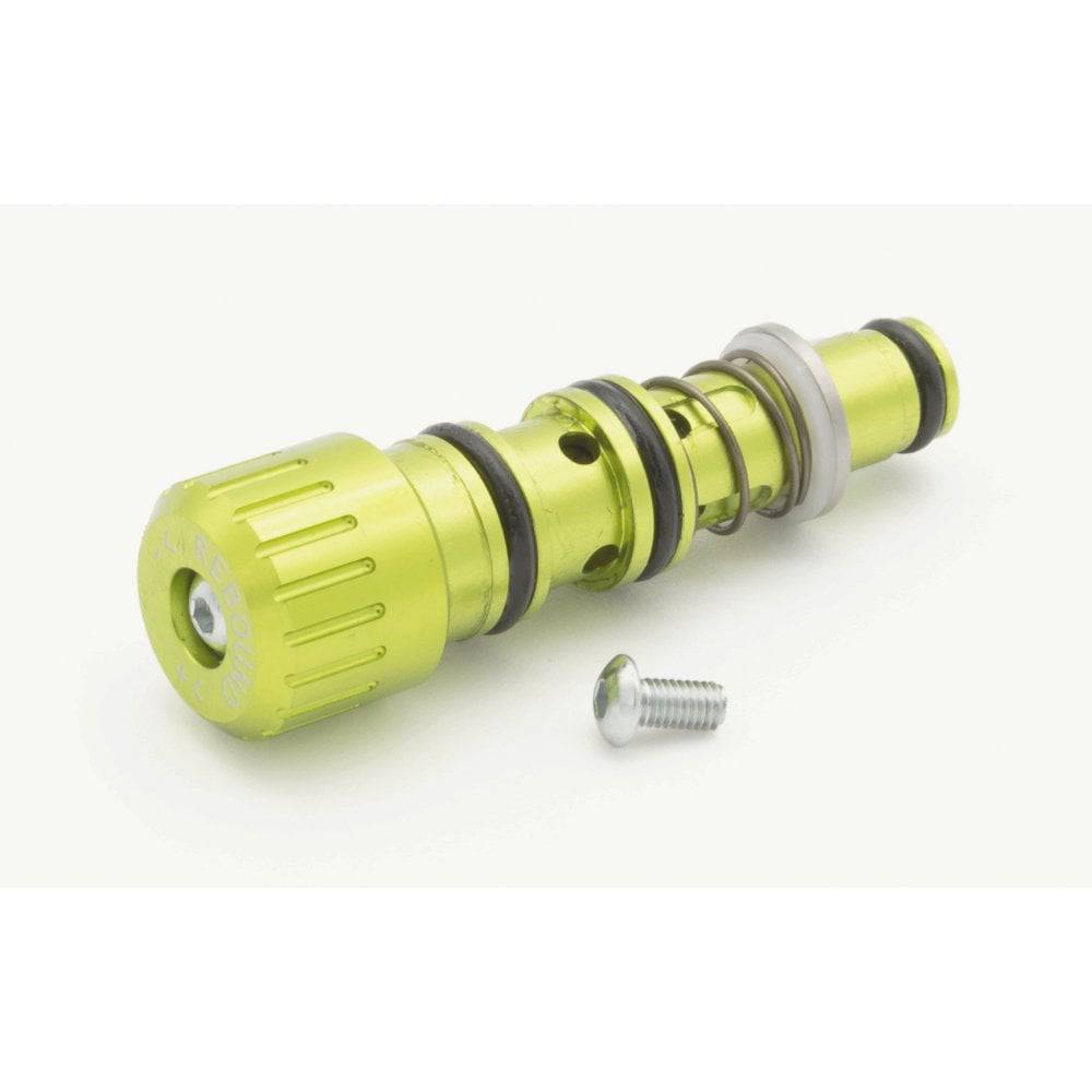 DVO Rebound Assembly for Topaz and Topaz 2 rear shock suspension, showing the replacement component with metal and rubber parts.