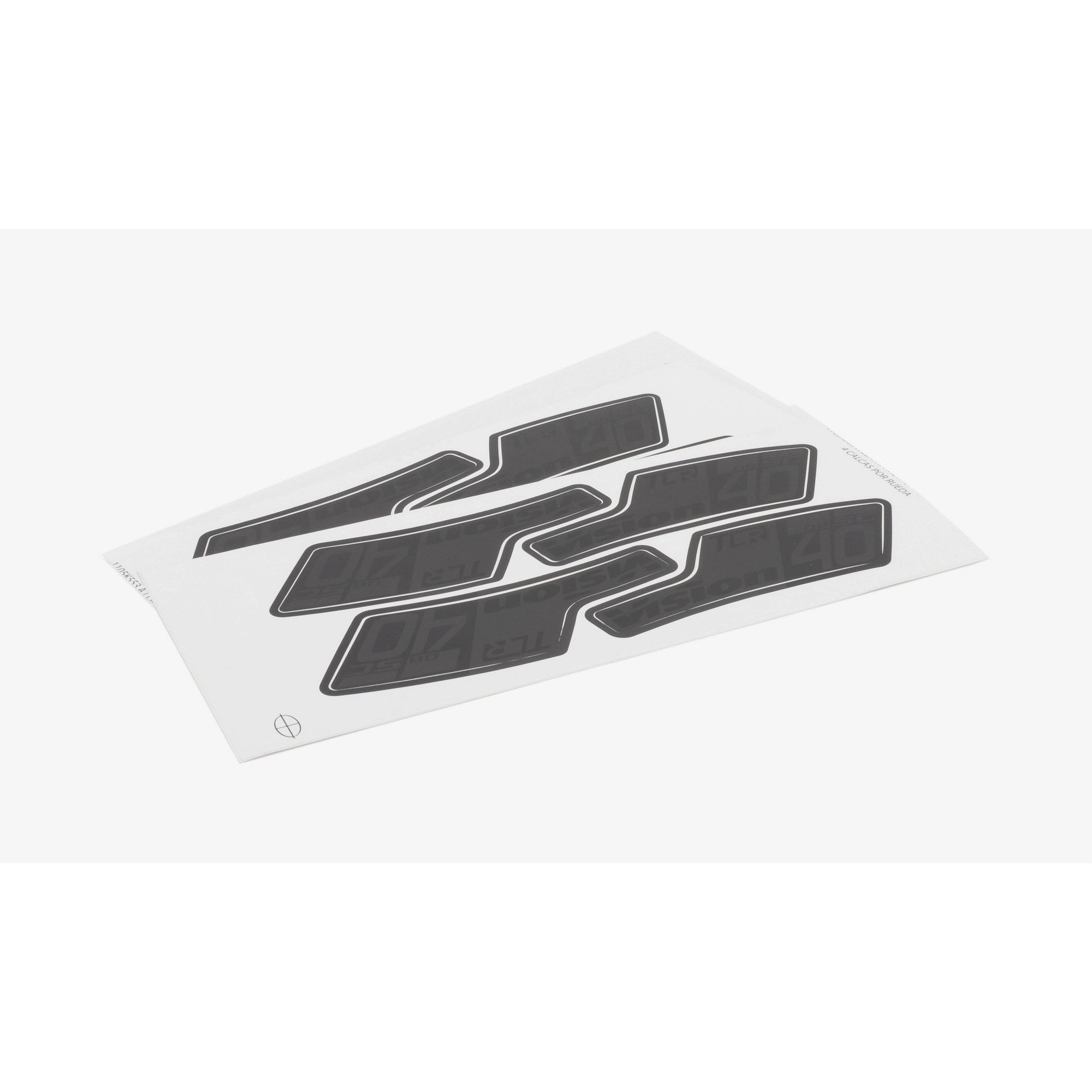 Vision SC40 DB decal set for ORBEA cycling wheel components, featuring durable, precisely fitting decals for bike wheel customization.