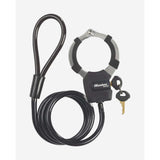 Master Lock street cuff and cable lock, black 8mm x 1m keyed security accessories for bike or equipment security.