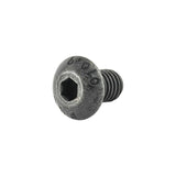 Trek M5x0.8 black button head cap bolts for water bottle cage, 8mm length, close-up of hardware component.