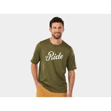 Trek Evoke mountain bike tech tee jersey, breathable unisex MTB shirt in lightweight fabric, ideal for cycling and outdoor riding.