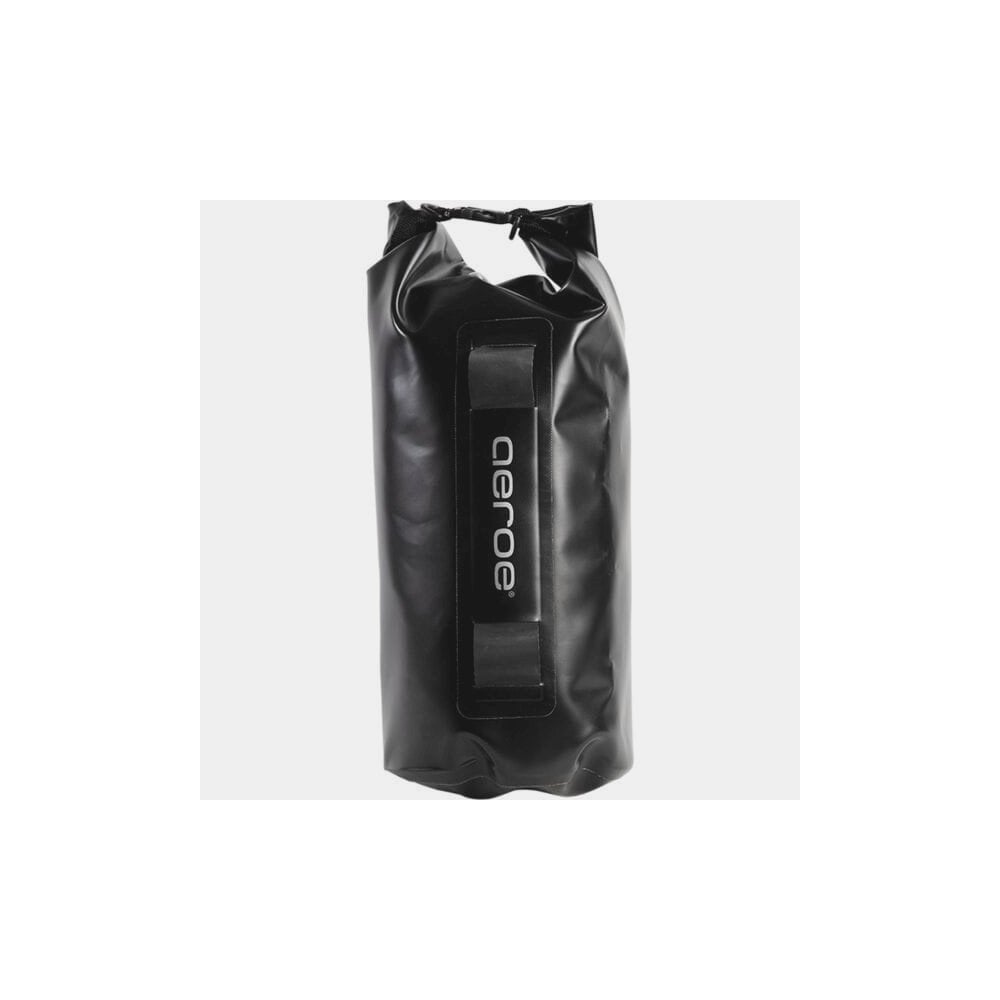 Aeroe 12L waterproof dry bag for bike packing with quick release system, showing durable, waterproof material and compact design.