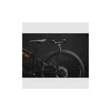 Aeroe Spider rear bike rack with versatile cradle mount system for bikes and e-bikes, shown mounted on a bicycle frame.
