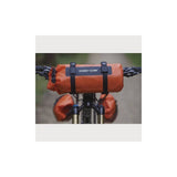 Aeroe 8L waterproof dry bag with quick release buckle, designed for bike racks, showing durable waterproof material and secure closure.