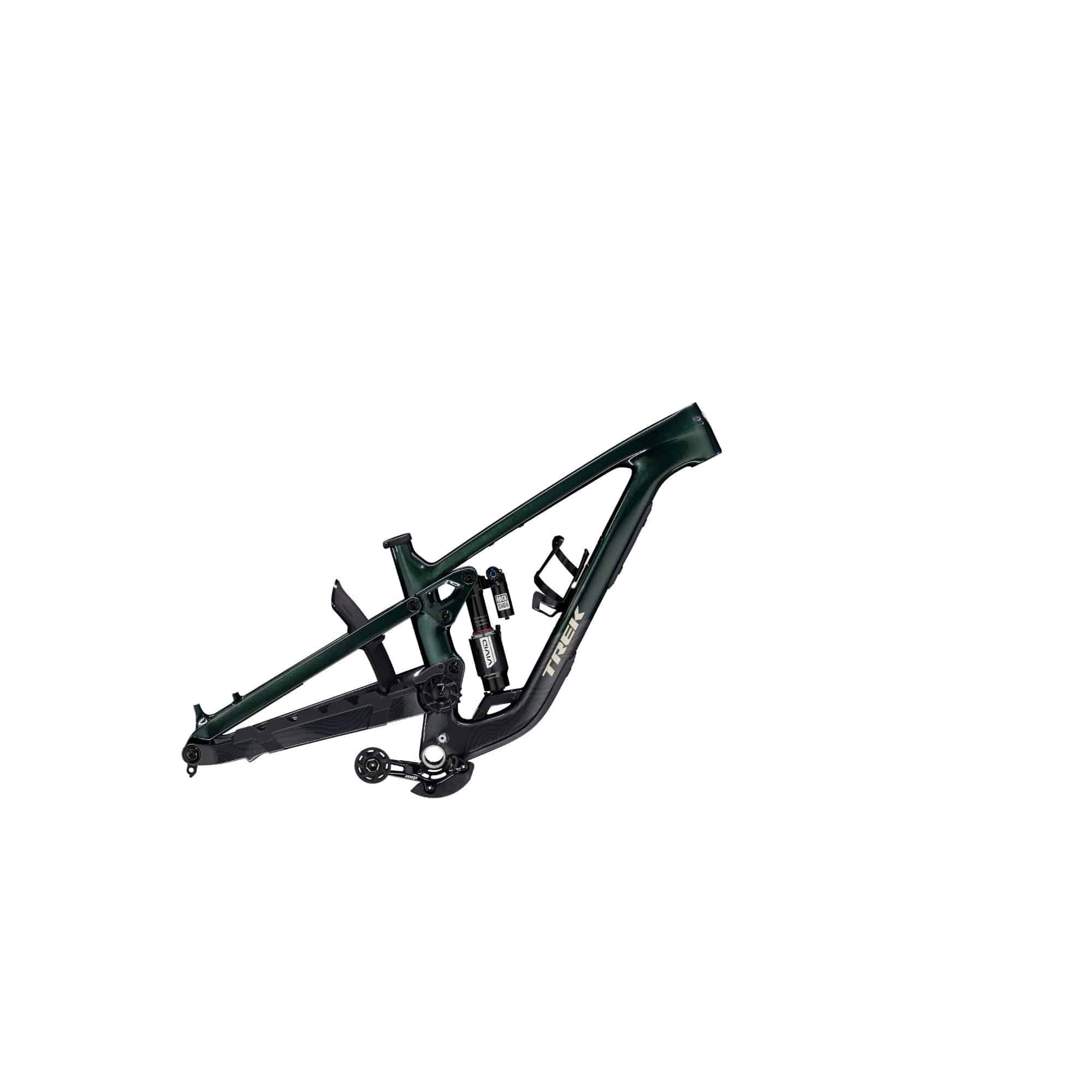 Trek Slash C Gen 6 MTB frame set with 170mm suspension and adjustable geometry, featuring lightweight bike components.