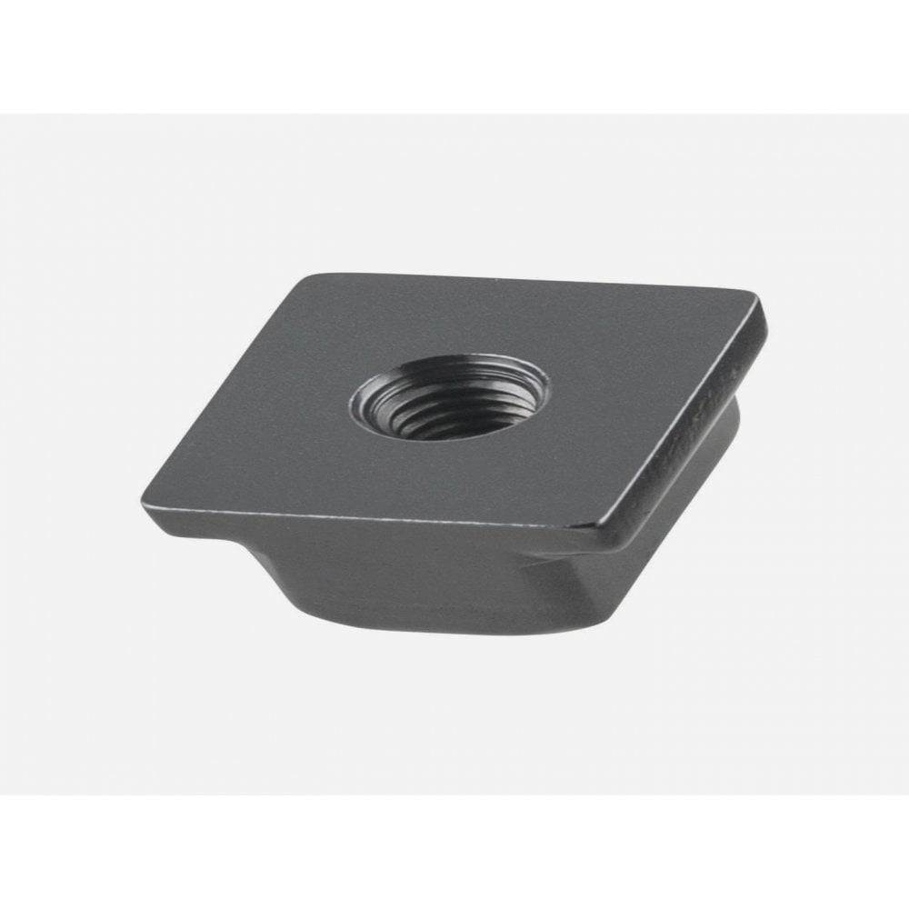Trek Fuel EXe 2023-2024 black downtube cable tray with M4 x 8mm sliding nut fastener for bicycle components.