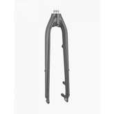 Trek Verve+ 3 Disc fork in teal, rigid replacement component for road bike steering and disc brake compatibility.
