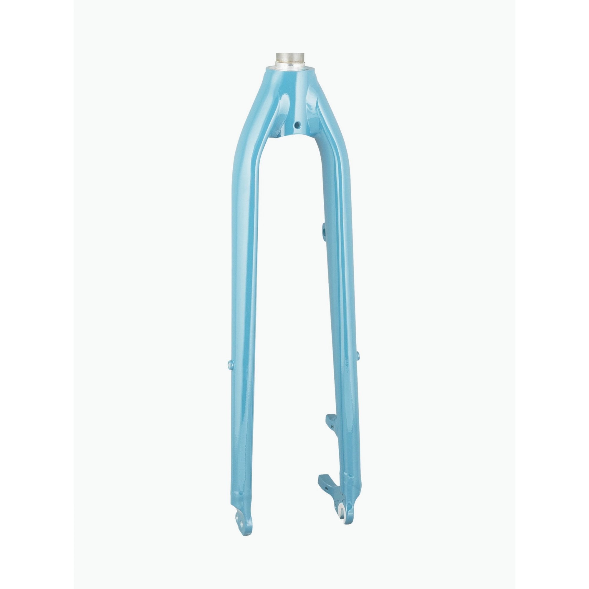 Trek Verve+ 3 Disc fork in teal, rigid replacement component for road bike steering and bike handling.