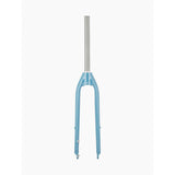 Trek Verve+ 3 disc forks in teal for road bikes, rigid steering, replacement components, lightweight and durable bicycle parts.