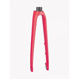 Trek 2021 Emonda SLR 700C road bike fork showing sleek carbon design and precise steering features.