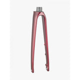 Trek 2021 Emonda SLR 700C road bike fork, lightweight components for precise steering and control, shown in close-up.
