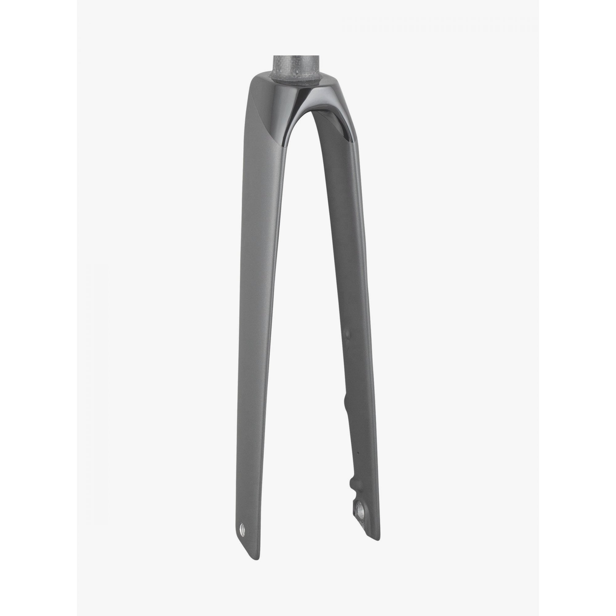 Trek Madone SLR 700C road bike components with rigid forks for precise steering, shown on a sleek high-performance bike frame.