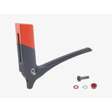 Trek Madone SLR painted seatpost in Viper Red and Navy Smoke, aerodynamic fit, lightweight cycling component.