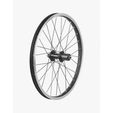 Trek J20C 20-inch kids mountain bike wheels, durable MTB replacement wheels with black rims and spokes, suitable for young riders.