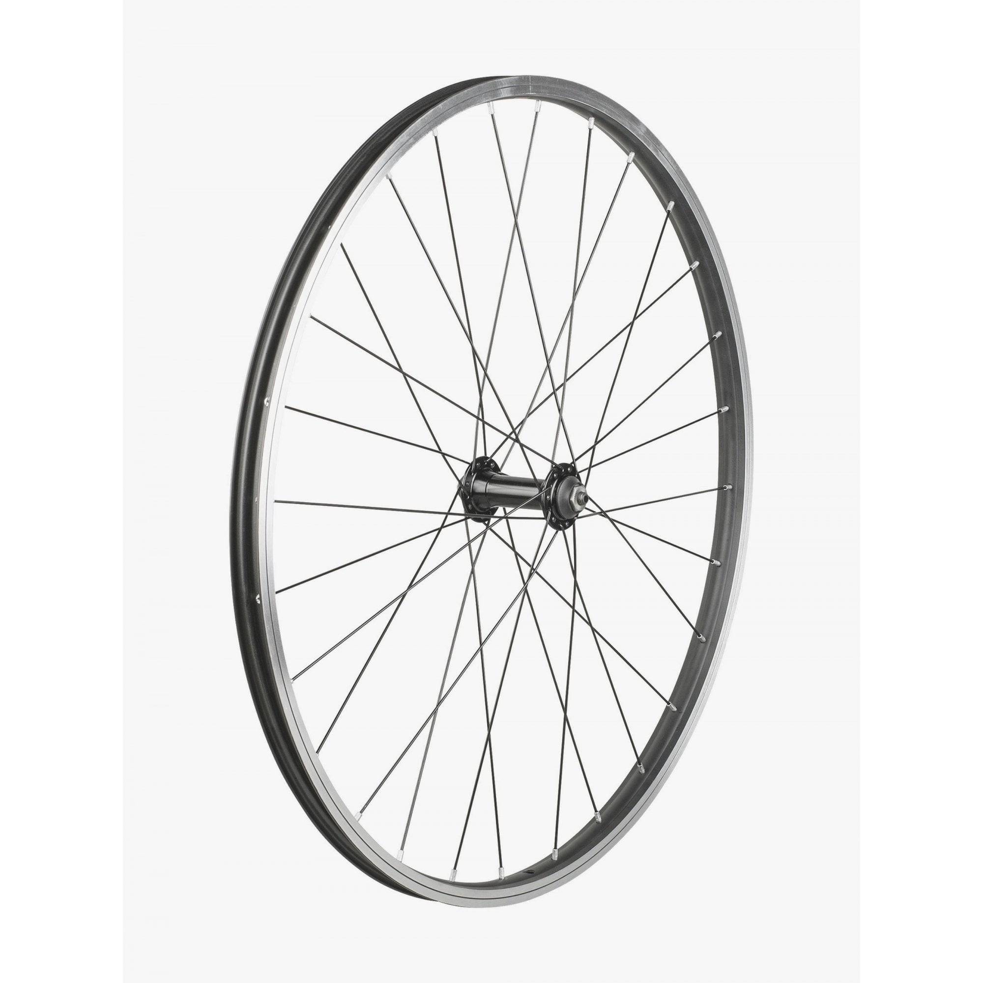 Trek Kids 26-inch rim brake wheels for mountain bikes, durable MTB bike replacement components with sturdy rims and brake compatibility.