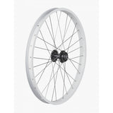 Trek Kids 24-inch mountain bike disc brake wheels with 28 holes and 6-bolt disc brake mounts, designed for durable riding.