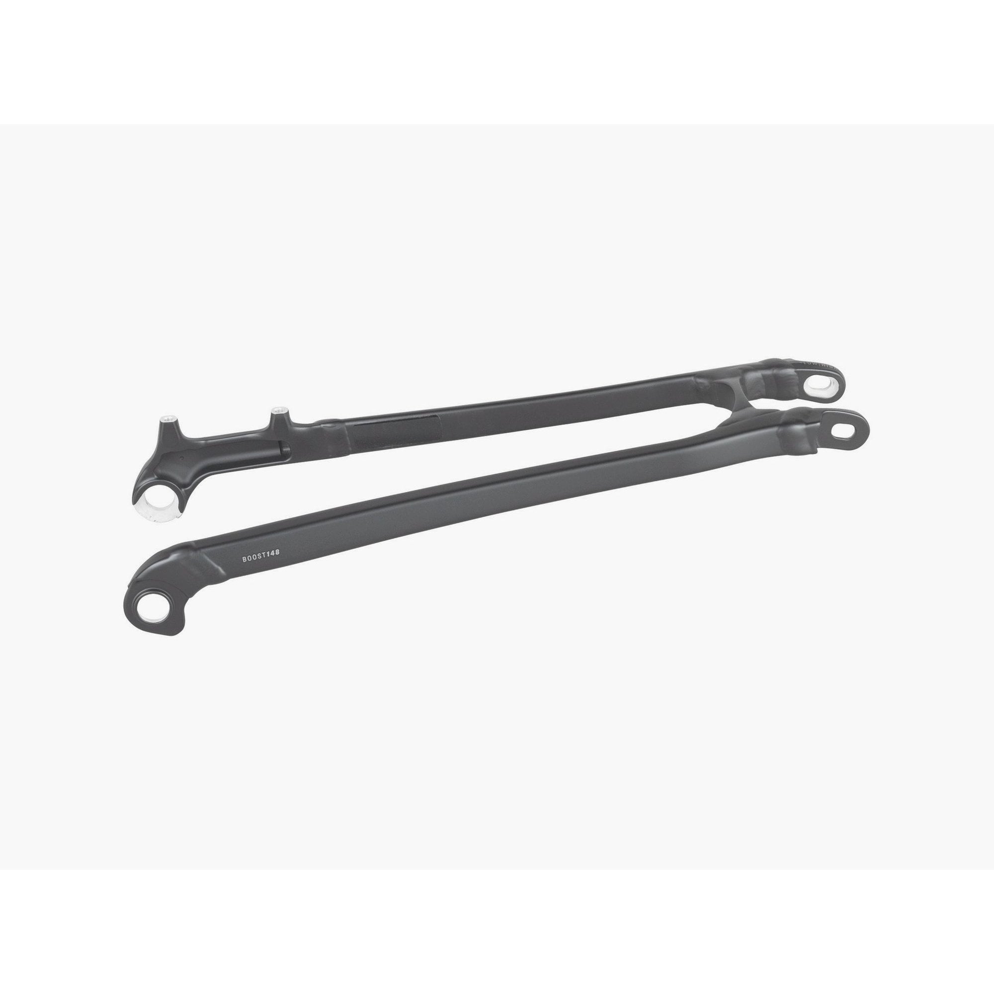 Trek 2022 Rail 29 seatstay and framestay replacement components for bike frame repair, shown in close-up view.