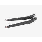 Trek Fuel Ex 29 aluminum chainstays spare parts, showing sleek silver finish and mounting points for bike component replacement.