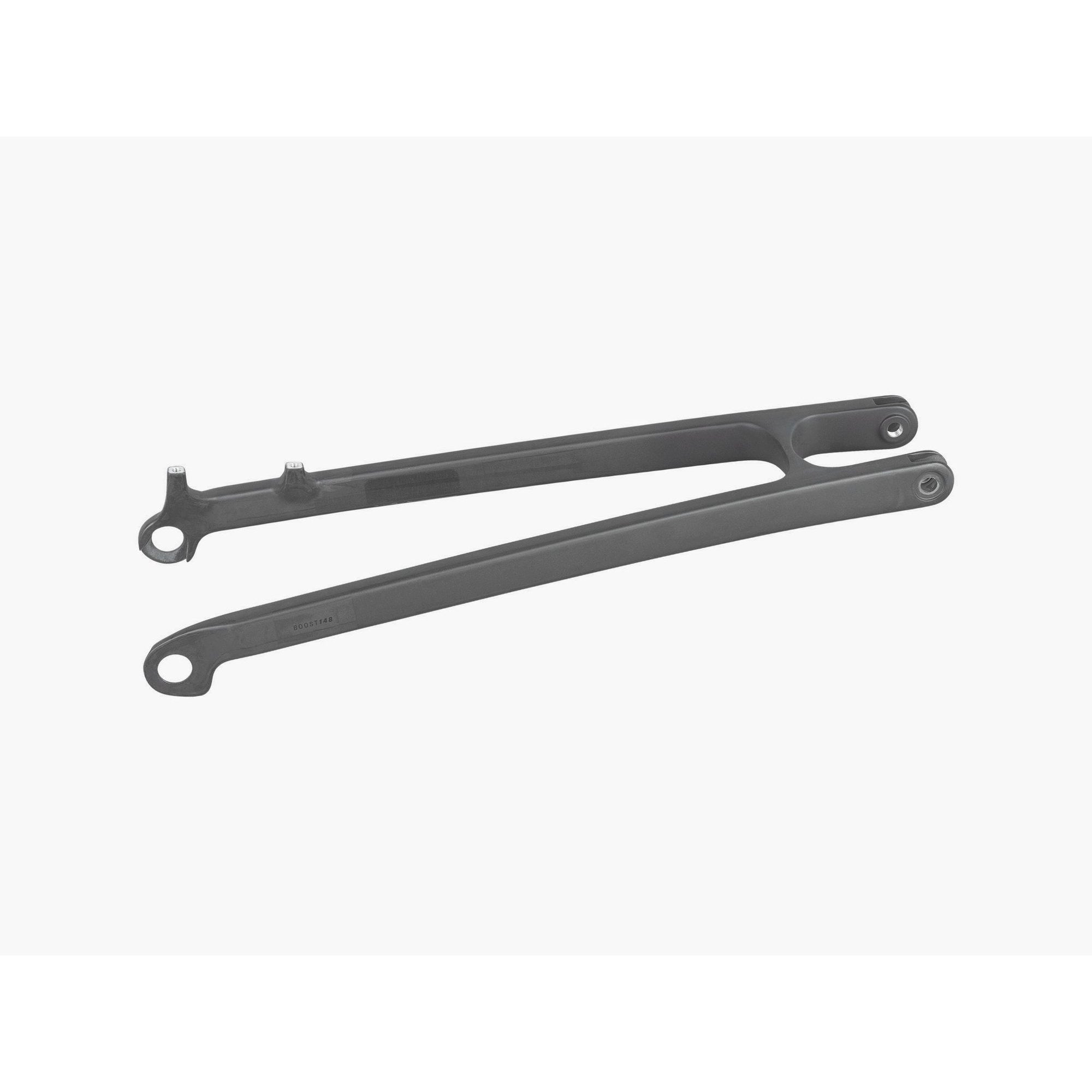 Trek Top Fuel 29 Carbon seatstays for 2022-2023 mountain bike frame, replacement components, black carbon fiber finish.