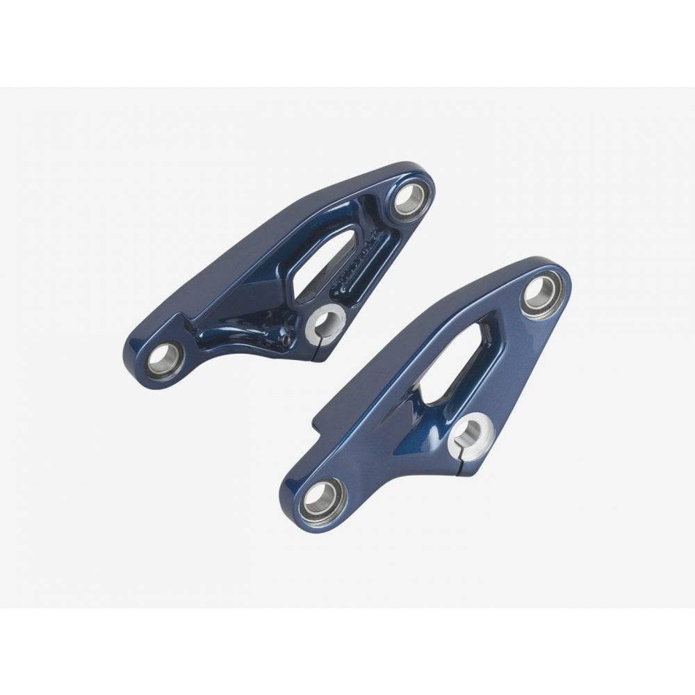 Trek Fuel EXe 9.7 29 2023 suspension linkage component for bike frame upgrade, showing detailed metal part with branding.