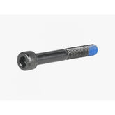 Trek 2023 Fuel EX 29 lower shock bolt M8 x 60mm in black, bicycle component replacement part, close-up of the bolt.