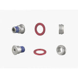 Trek Domane IsoSpeed front pivot internal hardware kit in grey for suspension upgrade, showing detailed components and assembly parts.