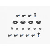 Trek Fetch+ 2 rear pannier mounting kit with black fasteners, includes M5 x 14mm and 16mm components for bike accessories.