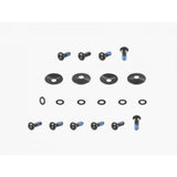 Trek Fetch+ 2 rear pannier mounting kit with black fasteners, includes M5 x 14mm and 16mm components for bike accessories.