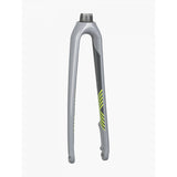 Trek 2018 Crockett Gen 2 700C disc forks for gravel bikes with flat-mount calipers, black and silver, mounted on bike frame
