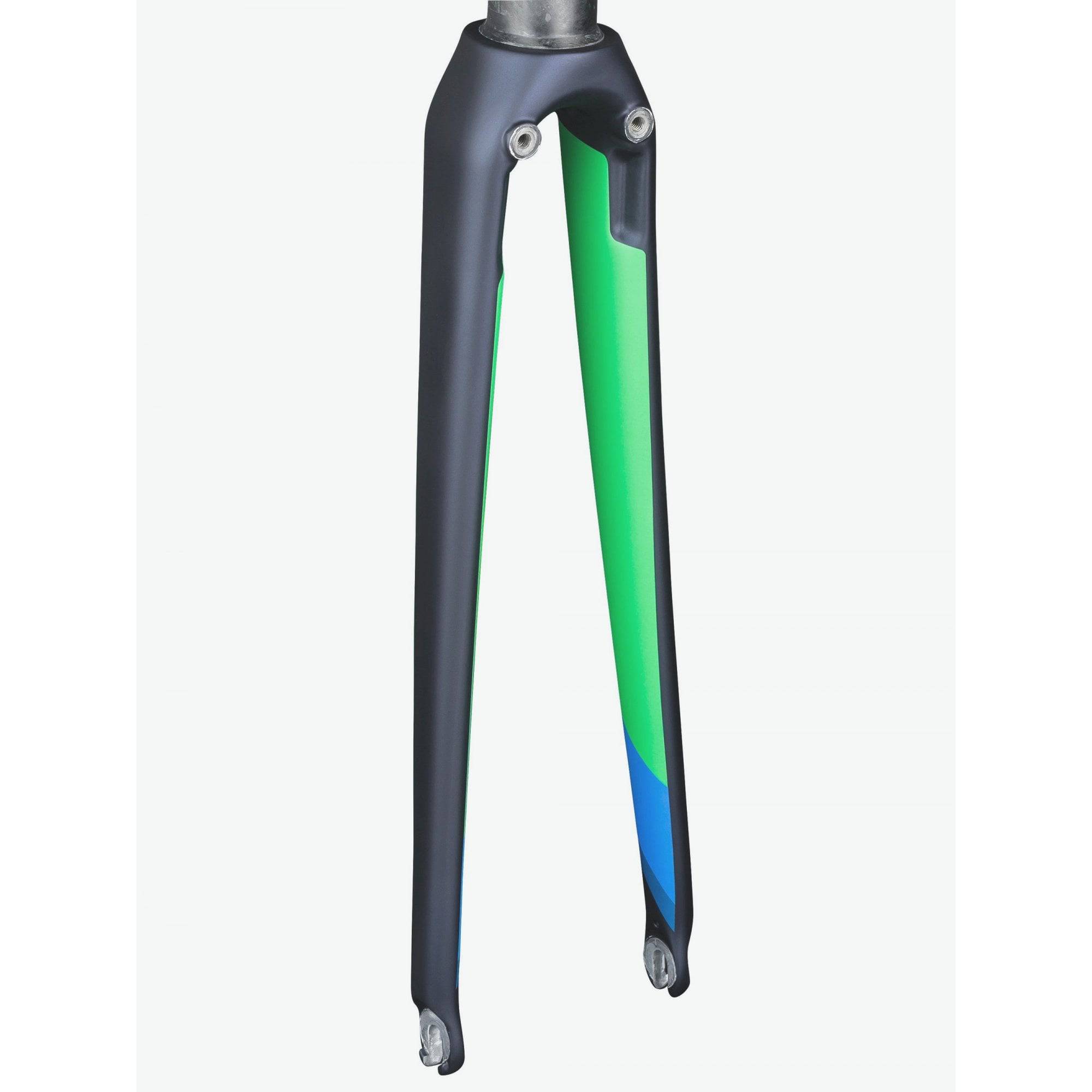 Trek Emonda SL 5 fork for rim brake road bikes, matte blue finish, lightweight carbon component for racing and endurance cycling.
