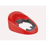 Trek 2023 Emonda SL6 headset covers and fork protection accessories in radioactive red for bicycle components.