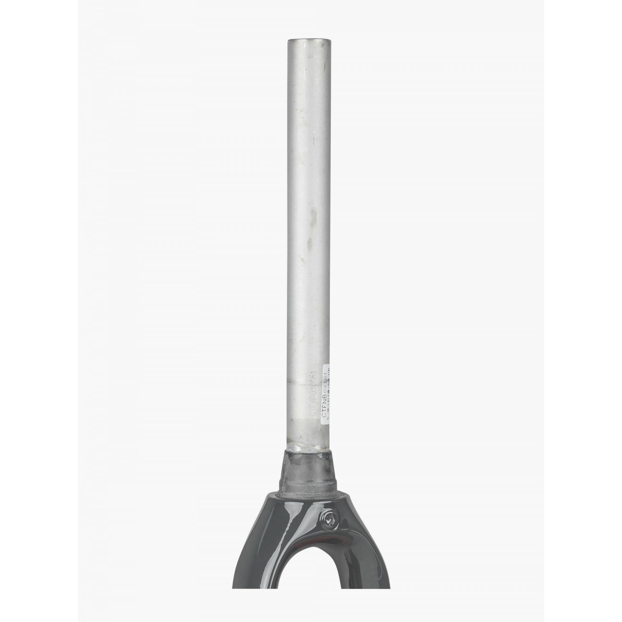 Trek Checkpoint ALR 700C rigid fork for gravel bike replacement, showing the black bike component with mounting points and smooth finish.