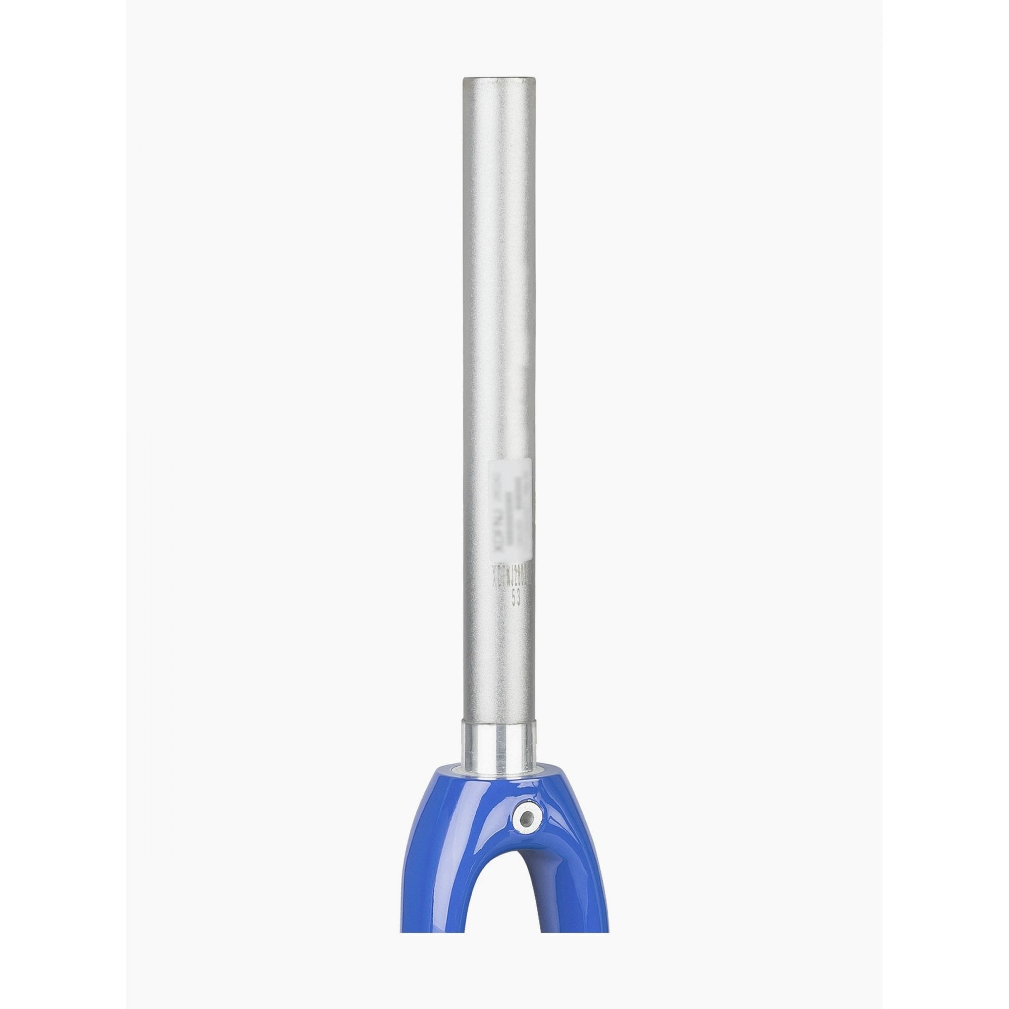 Trek Domane AL 700C road bike fork with smooth steering and stability, shown in a close-up of the lightweight bicycle component.